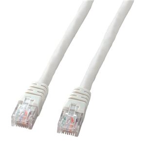 サンワサプライ エンハンスドカテゴリ6LANケーブル（ホワイト・5m） KB-T6EPK-05