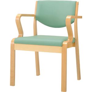 木製イス No.631SN グリーン