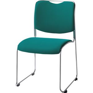 スタッキングチェアー No.640F グリーン【1脚】