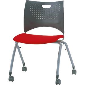 ミーティング用チェアー No.1210F ファイアレッド