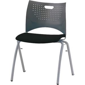 ミーティング用チェアー No.1215F ブラック