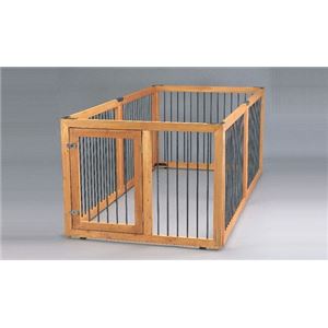 木製ペットサークル6枚セットKS-906S ブラウンKS-906S