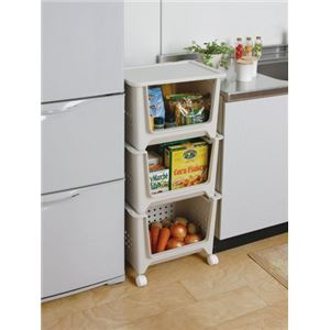 スタックバスケット ベージュ SB-003