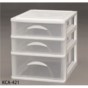 小物チェスト ホワイト／クリア KCA-421