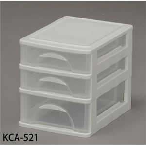 小物チェスト ホワイト/クリア KCA-521