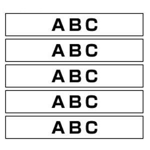 ブラザー ピータッチ用テープカートリッジ HGeテープ ラミネートテープ 8m 5巻入 HGe-261V 白 黒文字 5巻（1巻8m）