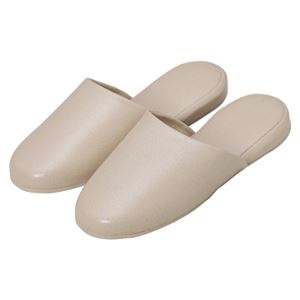 オーミケンシ 高周波レザースリッパ 10足組 5704-10 ベージュ 10足