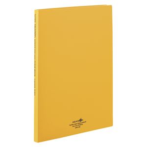 リヒトラブ AQUA DROPs クリヤーブック〈ポケット交換タイプ〉 A4判タテ型(15ポケット)・30穴 N-5015-4 橙 1冊