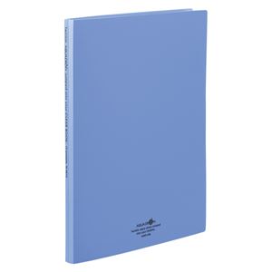 リヒトラブ AQUA DROPs クリヤーブック〈ポケット交換タイプ〉 A4判タテ型（15ポケット）・30穴 N-5015-8 青 1冊