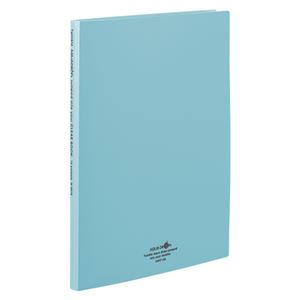 リヒトラブ AQUA DROPs クリヤーブック〈ポケット交換タイプ〉 A4判タテ型(15ポケット)・30穴 N-5015-28 青緑 1冊