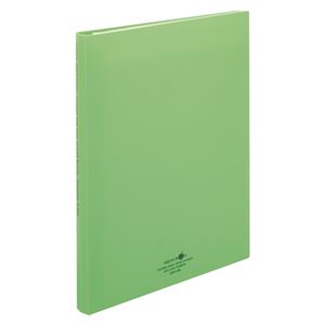 リヒトラブ AQUA DROPs クリヤーブック〈ポケット交換タイプ〉 A4判タテ型（30ポケット）・30穴 N-5016-6 黄緑 1冊