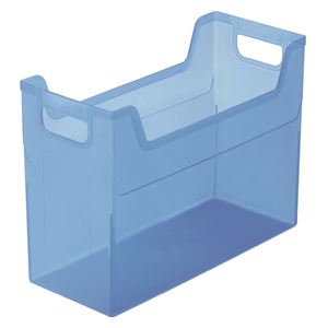 ナカバヤシ キャパティE4ファイルボックス A4判ヨコ型（収納幅125mm） FB-E4-CBN クリアブルー 1個