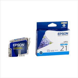 エプソン インクジェットカートリッジ ICC21 【インク色:シアン】 1個