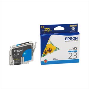 エプソン インクジェットカートリッジ ICC23 【インク色：シアン】 1個