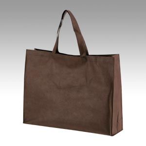サンナップ 不織布手提げバッグ 大 FB-53BR ブラウン 10枚