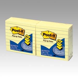 住友スリーエム ポスト・イット[R] ポップアップノート 詰替え用 R335 イエロー 6個