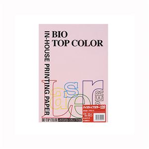 伊東屋 バイオトップカラー A4判 50枚入 120g/m2 BT331 フラミンゴ 50枚