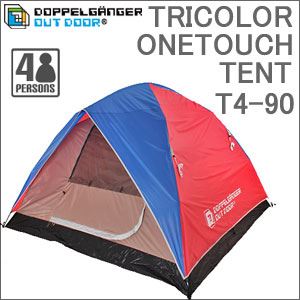 DOPPELGANGER OUTDOOR（R） （ドッペルギャンガーアウトドア） トリコロールワンタッチテント T4-90