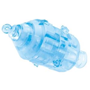 やのまん 44-708 3Dパズルカラフル アポロ司令船 クリアブルー