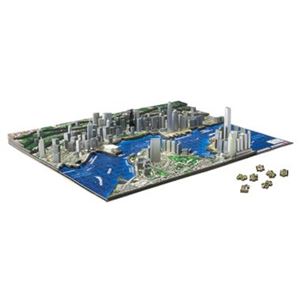 やのまん 77-049 4D CITY SCAPE TIME PUZZLE 香港 1000P 【ジグソーパズル】