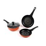 ilo Kitchen(イロ キッチン)ダイヤモンドコートフライパン4点セット