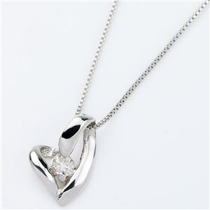 プラチナPT900 天然ダイヤモンドネックレス ダイヤ0.05CTネックレス