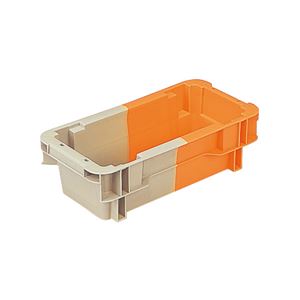 SNコンテナー N# 4 水抜孔有 Aグレー／オレンジ