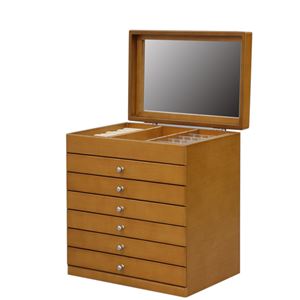 たっぷり入るジュエリーボックスMoltie〔モルティ〕 6段 ジュエリーボックス アクセサリーケース ジュエリーケース ホワイト