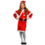 【クリスマスコスプレ】P×P ガールズサンタ 子供用 ワンピース＆肩がけ （5～7才向け）