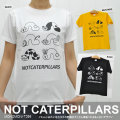monomoni(モノモニ)｜半袖Ｔシャツ｜イモムシみたいなカタチの動物がたくさん集まったおもしろいデザイン