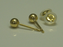 K18 丸玉4ミリボールセカンドピアス