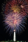 姫路港で夏を彩る花火大会－尺玉や「しろまるひめ」の花火も