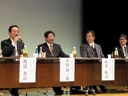 富士宮やきそば学会会長が姫路で講演－おやじギャグで情報発信も