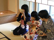 「とうかさん」に合わせて「ゆかた茶会」－表千家青年部が初心者対象に開く