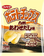 コイケヤから九州限定ポテチ「あわせだし味」－鹿児島産かつお節使う