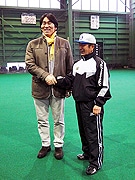 松井秀喜選手が母校・星稜高校へ－恩師に年始のあいさつ