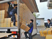 奈良・県や市から続々と救援物資－宮城県気仙沼市や多賀城市に