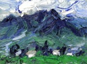 八ヶ岳山ろくにアトリエを構える画家・小出健治さん、下北沢で油彩画展