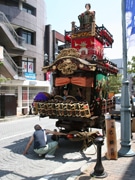 3年振りの「山車」で「おはやし」のけいこ－高崎通町に大正元年の「乙姫」