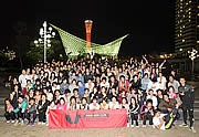 安田美沙子さんと大濠公園でランニング－ナイキ福岡、学生対象に実施