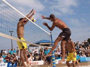 横須賀でビーチバレー・チャリティーイベント－プロ選手と交流、グルメブースも