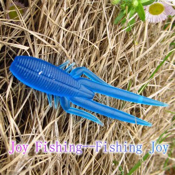 ベストセラーの魅力的な淡いブルーのエビの柔らかいプラスチックは魅惑する