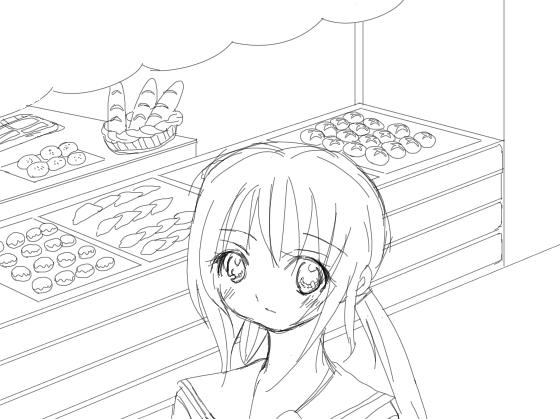 モノクロイラスト4