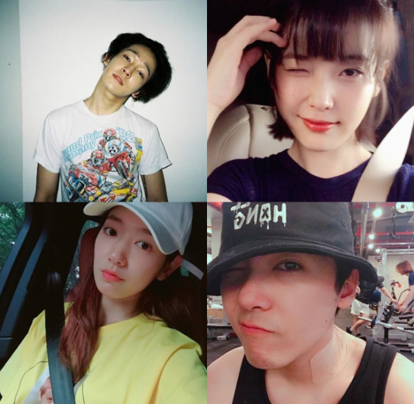 ▲ナムテヒョン、アイユ、イ・ホンギ、パク・シネ(時計回り順)(出典=ナムテヒョン、アイユ、パク・シネ、イ・ホンギインスタグラム)