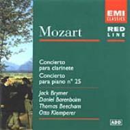 Clarinet Concerto:  Brymer,  Pianoconcerto No.25 Barenboim,  Klemperer