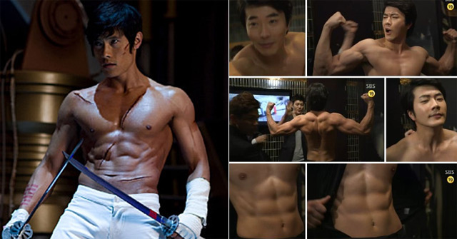 イ ビョンホンの筋肉 クォン サンウと比較してみると １ ２ ３woo クォン サンウ ラブリンス Kwon Sang Woo Loverinth