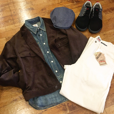 コーデュロイジャケットコーデ 奄美のセレクトショップtortuga トルトゥーガ