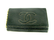 【シャネル キーケース 格安】CHANEL キャビアスキン 6連 キーケース ブラック