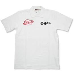 gol.（ゴル）　コカコーラコラボポロシャツ　（WHT）