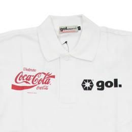 gol.（ゴル）　コカコーラコラボポロシャツ　（WHT）